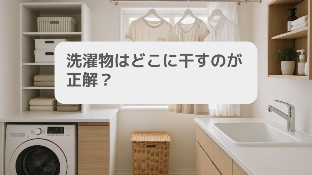 洗濯物はどこに干すのが正解?