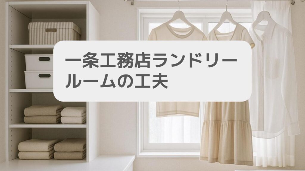 一条工務店ランドリールームの工夫