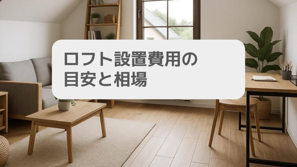 ロフト設置費用の目安と相場