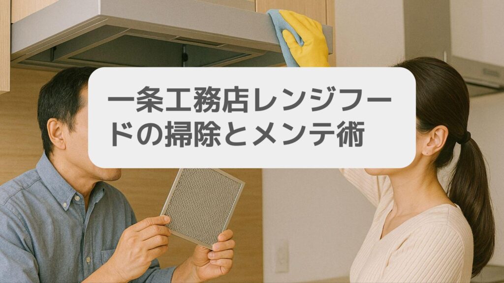 一条工務店レンジフードの掃除とメンテ術