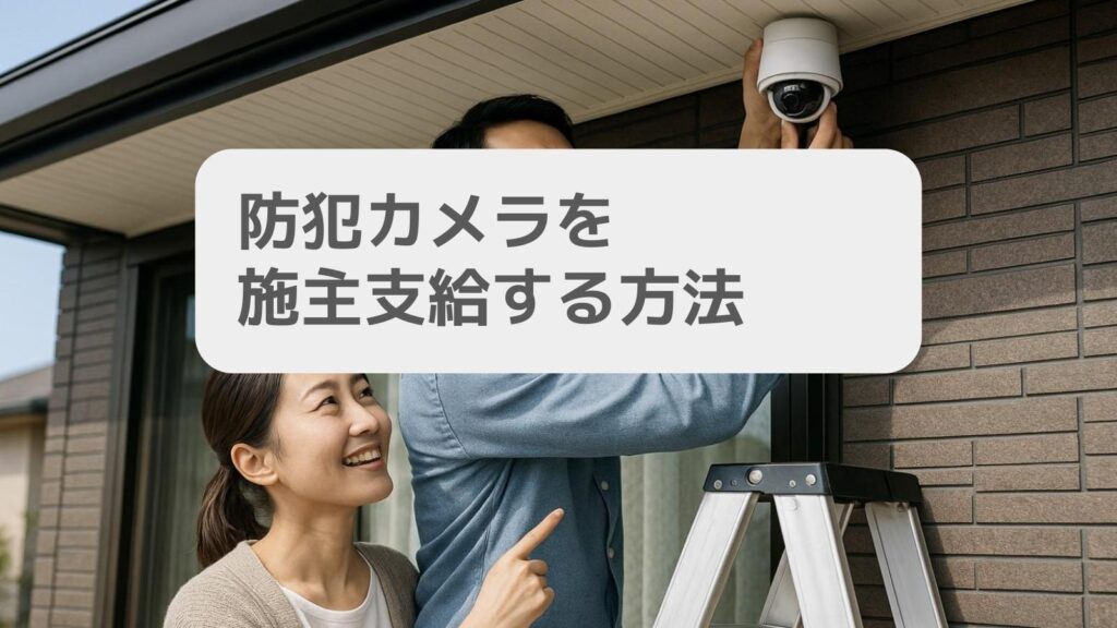 一条工務店防犯カメラを施主支給する方法