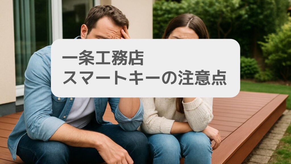 一条工務店スマートキーの注意点