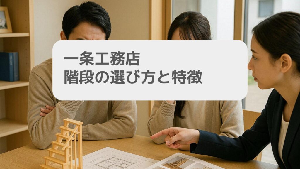 一条工務店 階段の選び方と特徴