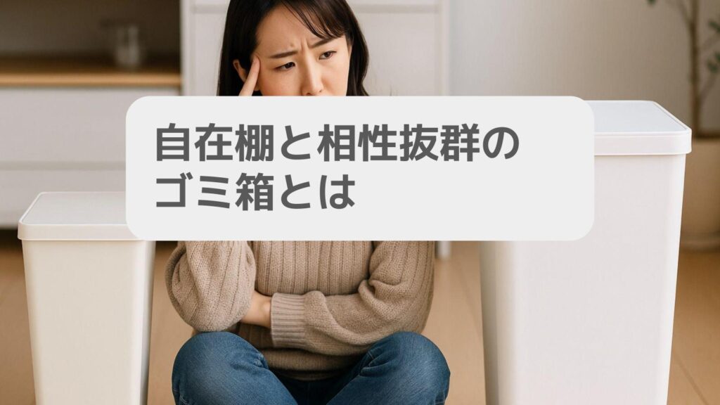 自在棚と相性抜群のゴミ箱とは