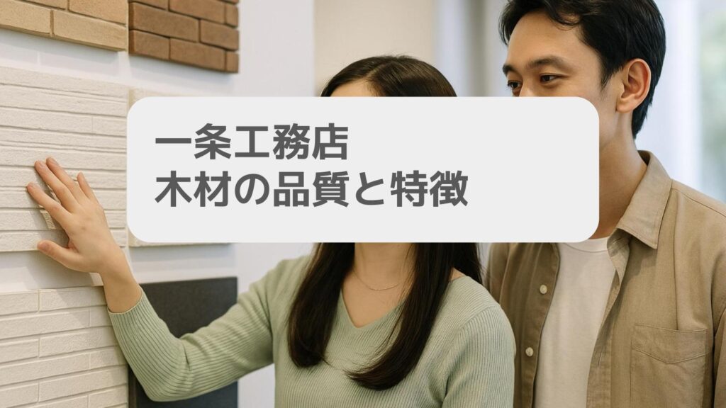 一条工務店 木材の品質と特徴