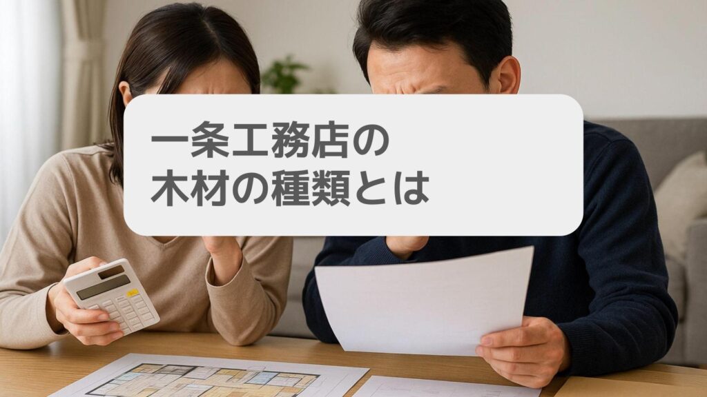 一条工務店の木材の種類とは