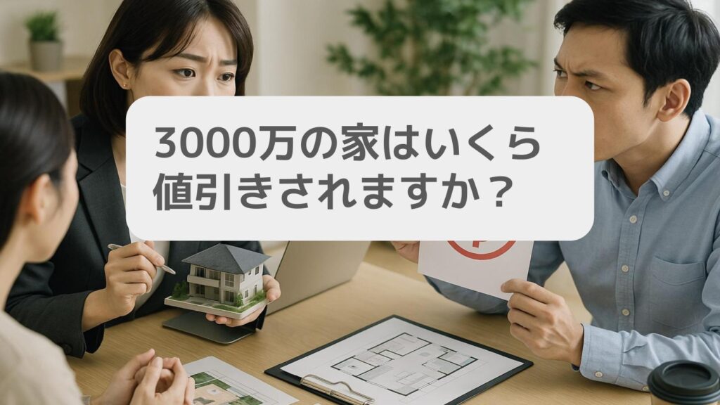 3000万の家はいくら値引きされますか?