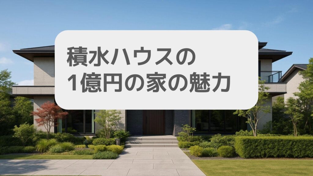 積水ハウスの1億円の家の魅力とは