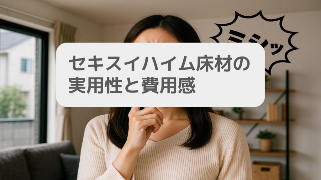 セキスイハイム床材の実用性と費用感