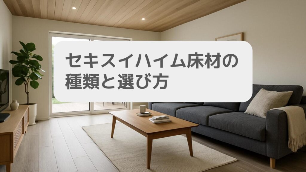 セキスイハイム床材の種類と選び方