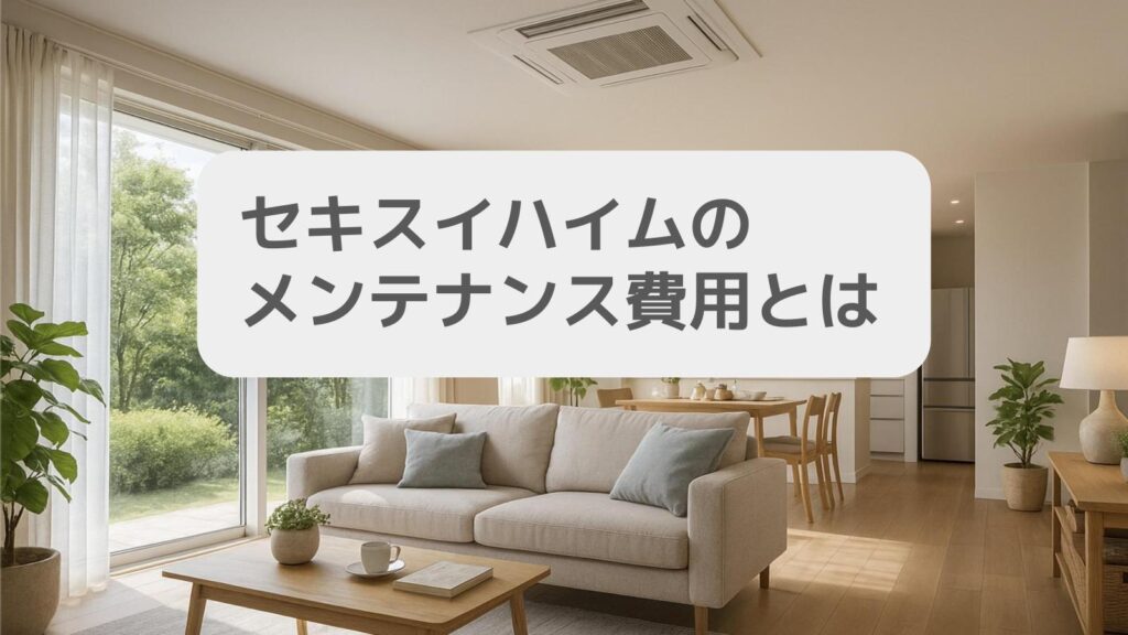 セキスイハイムのメンテナンス費用内訳|外壁・屋根・10年・15年点検