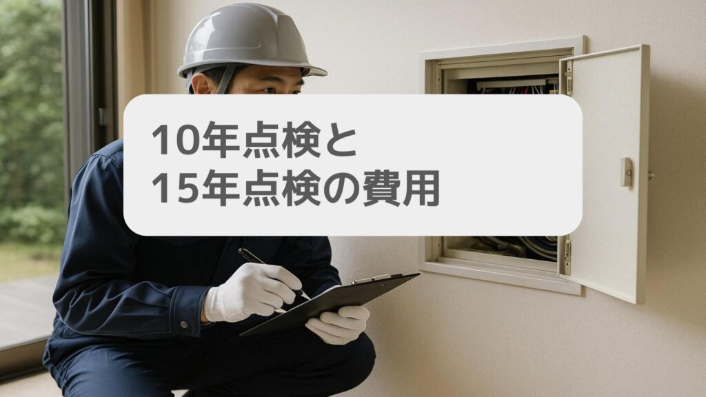 10年点検と15年点検の費用