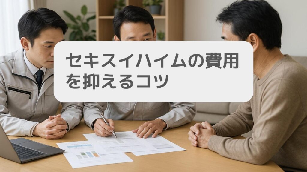 セキスイハイムの費用を抑えるコツ