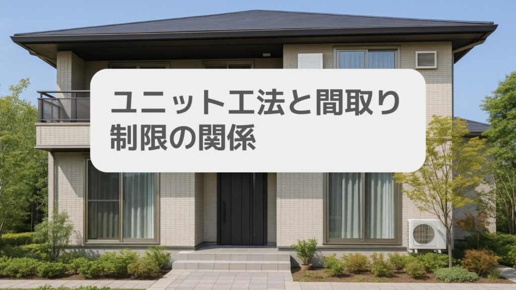 ユニット工法と間取り制限の関係