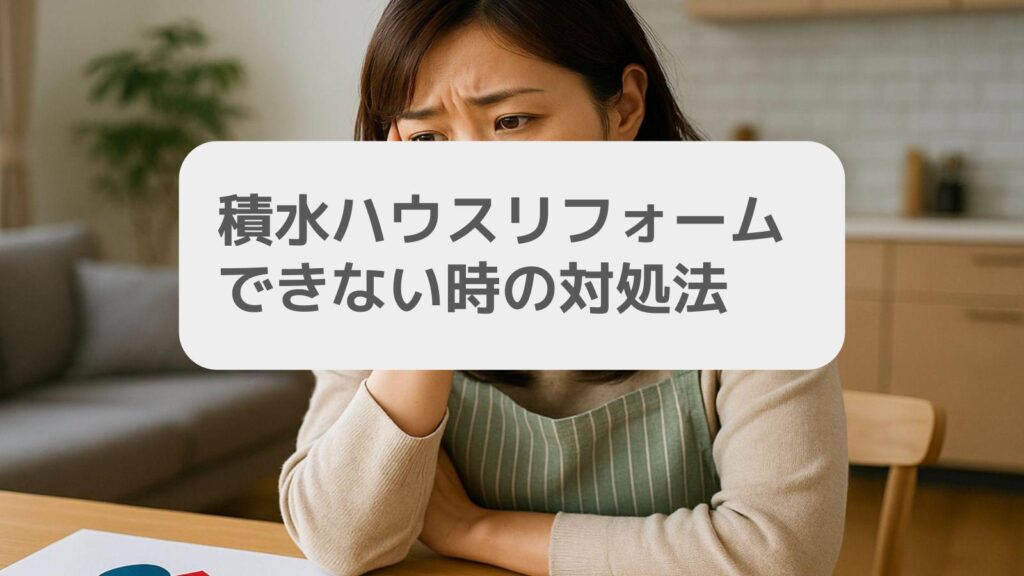 積水ハウスリフォームできない時の対処法