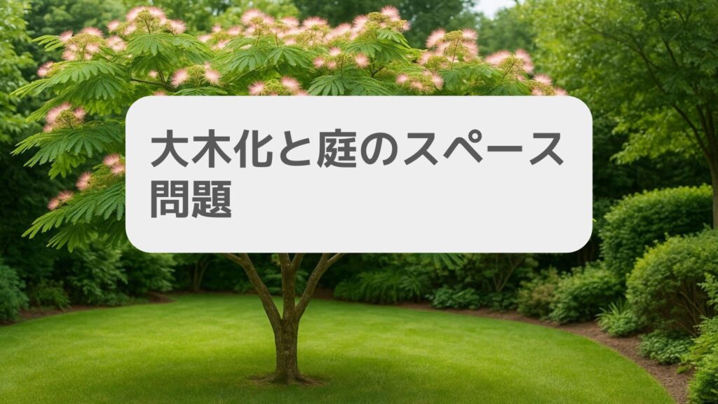 大木化と庭のスペース問題