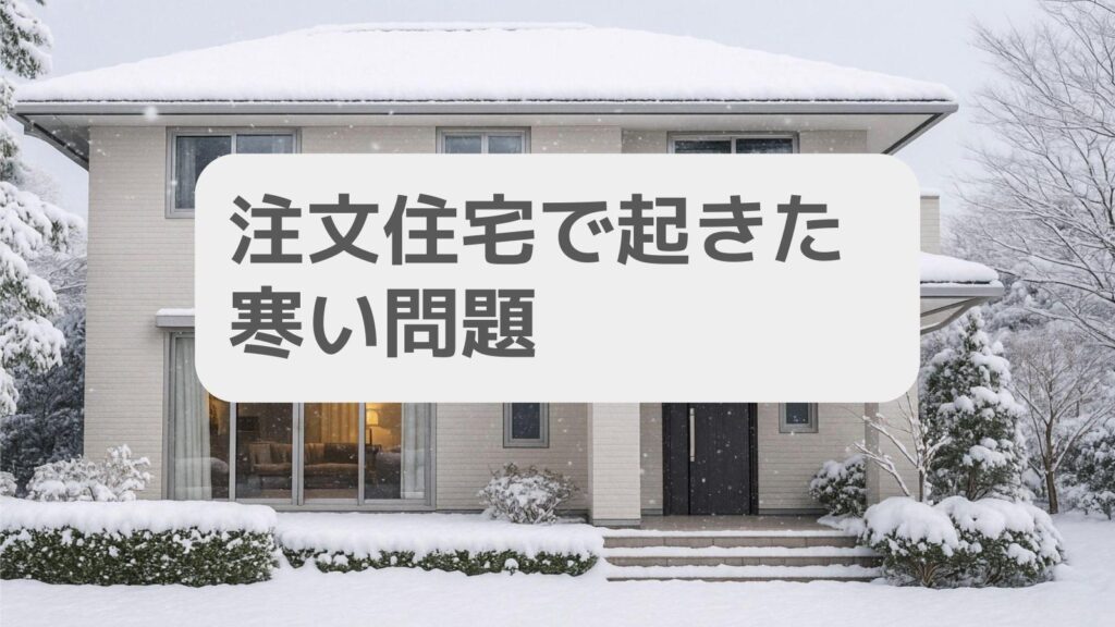 注文住宅で起きた寒い問題