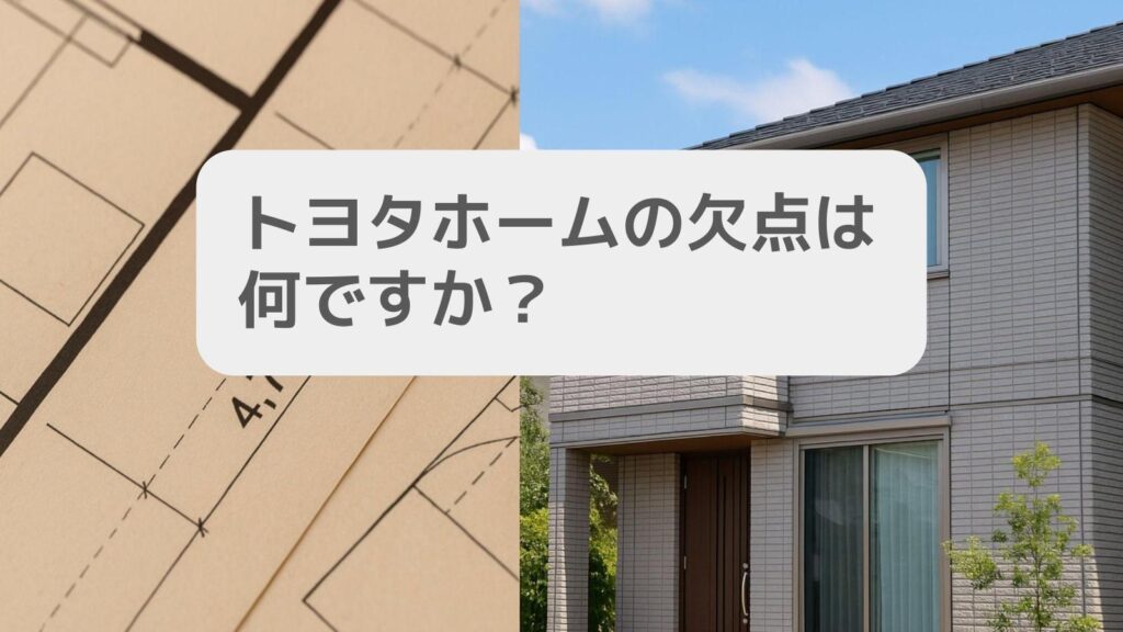 トヨタホームの欠点は何ですか?