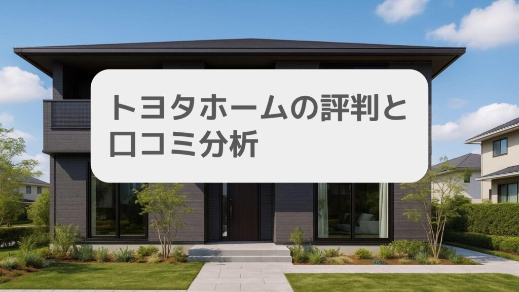 トヨタホームの評判と口コミ分析