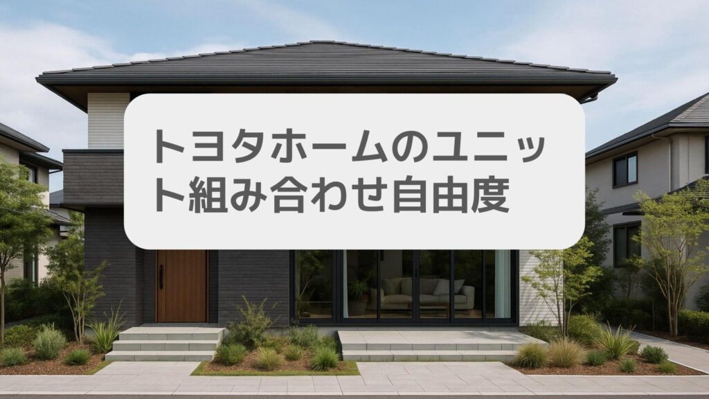 トヨタホームのユニット組み合わせ自由度