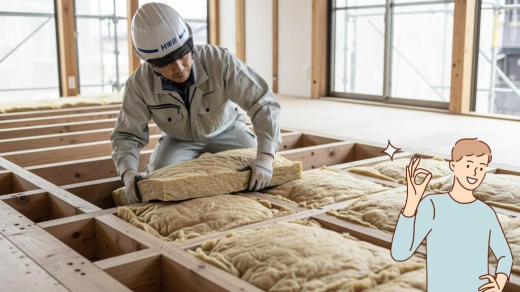 ヘーベルハウス 床暖房 断熱材が入ってない場合の追加