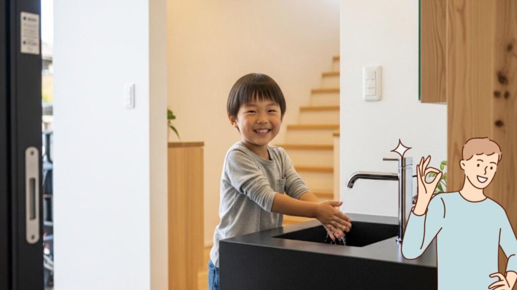 玄関への手洗い器設置のメリットと注意点